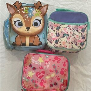Barbie, Unicorn, and Blue Deer Lunch Bag